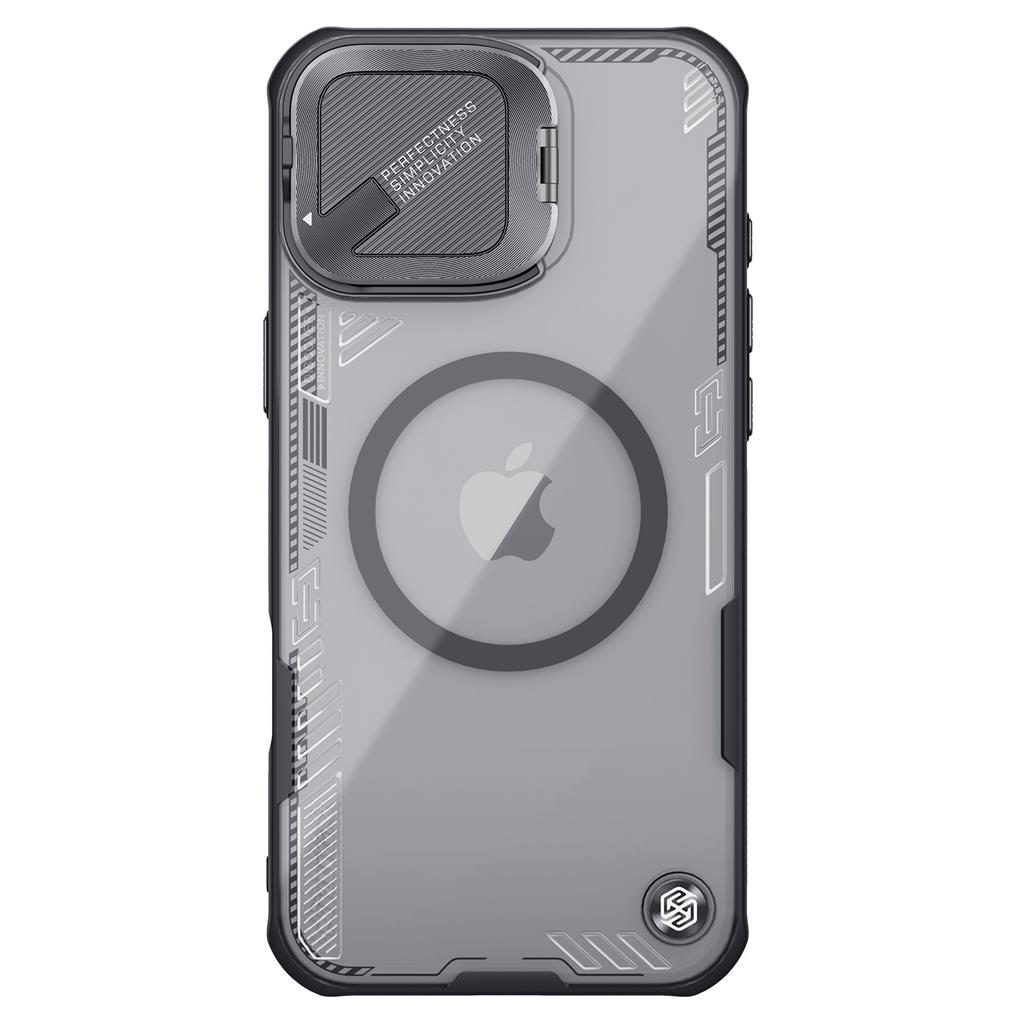 Apple iPhone 16 Nillkin Iceblade Prop magsafe hátlap tok (Fekete)