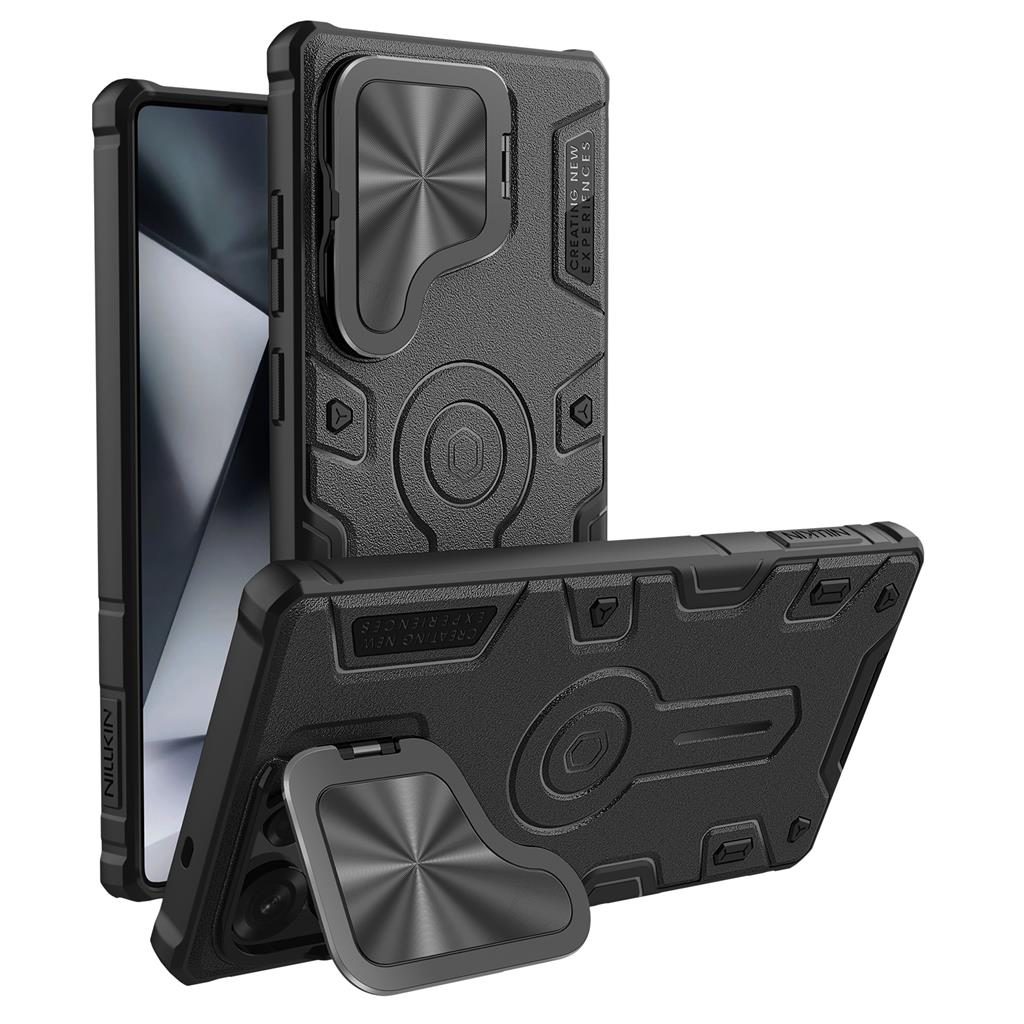Samsung Galaxy S25 Ultra Nillkin CamShield Armor Prop MagSafe hátlap tok (Fekete)