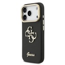 Guess PU Grained 4G Logo Stand Camera Frame iPhone 17 Pro (Fekete)
