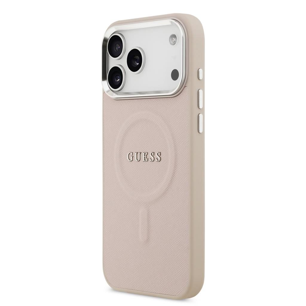 Guess PU Saffiano MagSafe iPhone 17 Pro Max (Rózsaszín)