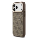 Guess PU Leather 4G Gold Frame MagSafe iPhone 17 Pro Max (Barna)