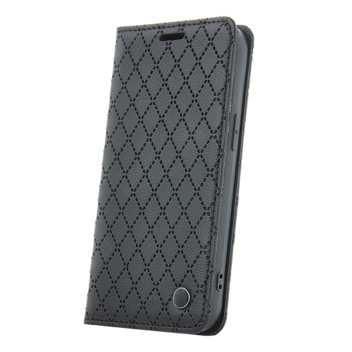 Apple iPhone 16e Smart Caro notesz tok (Fekete)