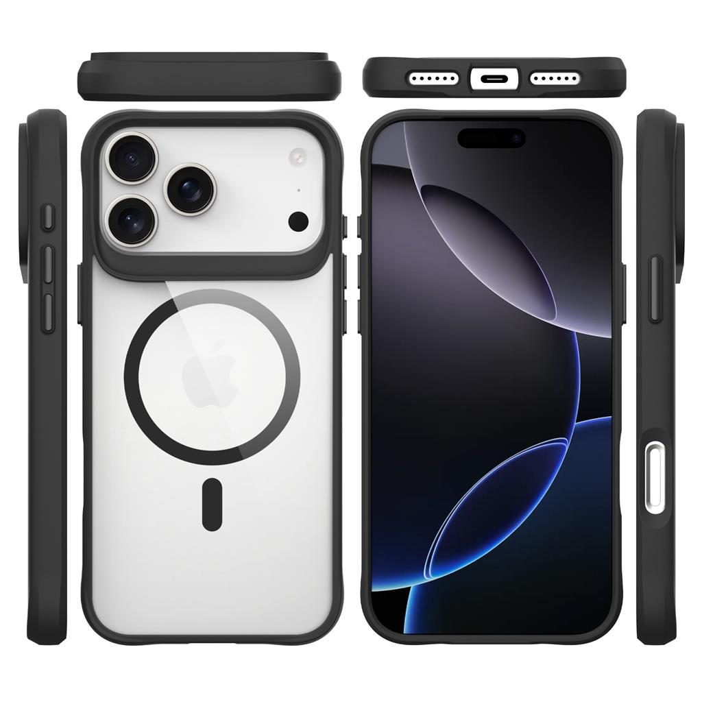 Apple iPhone 17 Pro Max TOKO Combat x mode magsafe hátlap tok (Fekete)