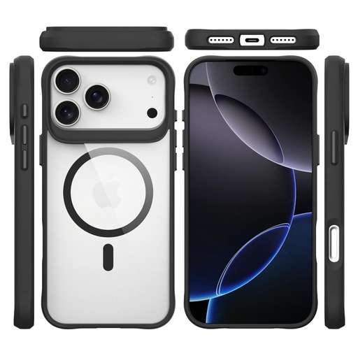 Apple iPhone 17 Pro Max TOKO Combat x mode magsafe hátlap tok (Fekete)