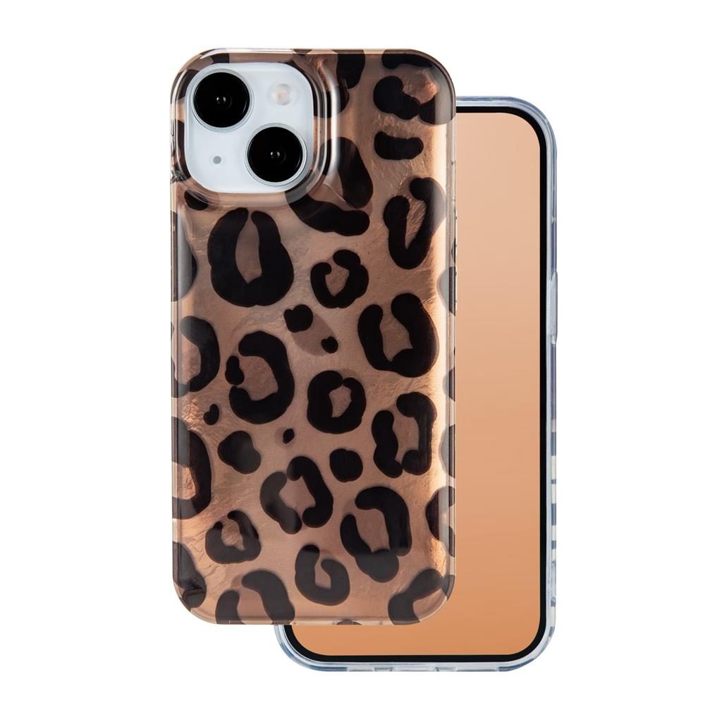 Apple iPhone 15 Animal Print hátlap tok (Párduc)