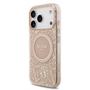 Guess IML Flowers Allover Strap MagSafe iPhone 17 Pro (Rózsaszín)