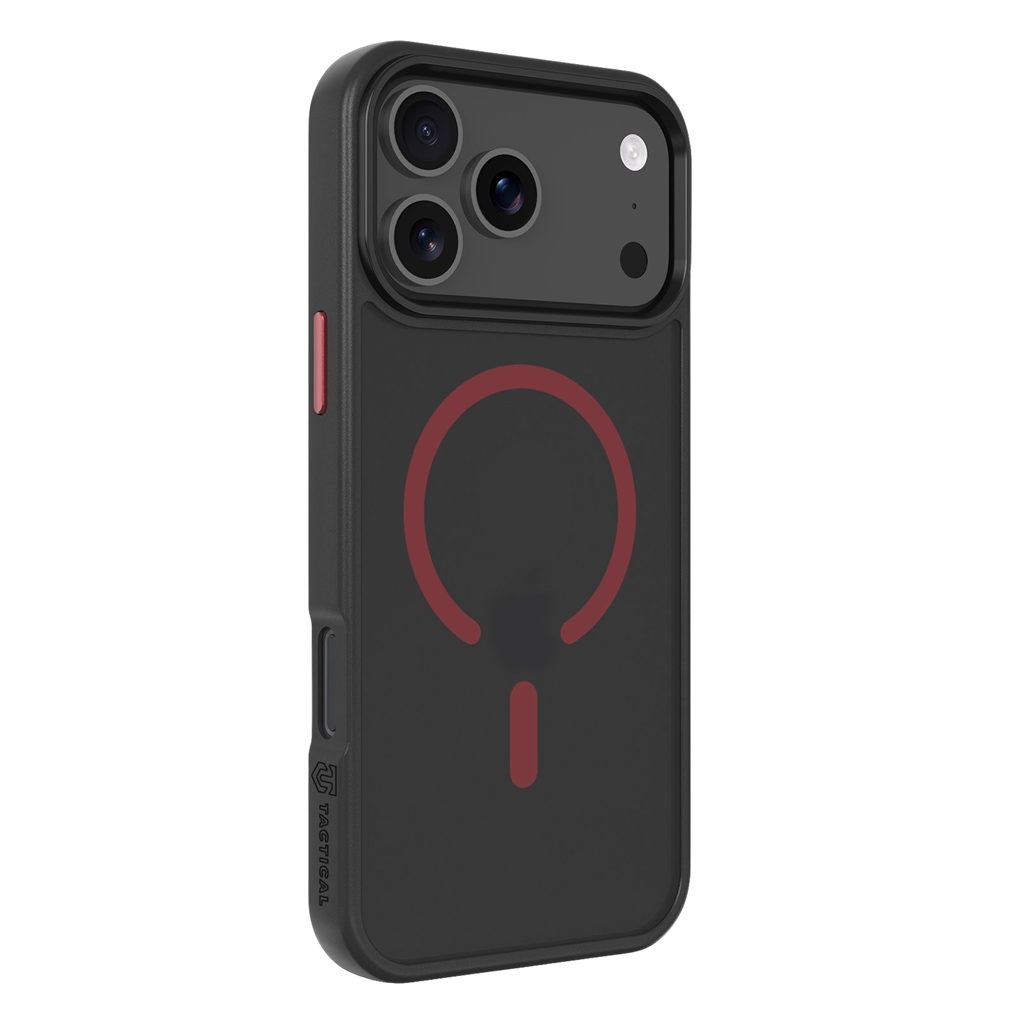 Apple iPhone 17 Pro Max Tactical MagForce Hyperstealth 2.0 hátlap tok (Fekete - Piros)