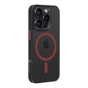 Apple iPhone 15 Pro Tactical MagForce Hyperstealth 2.0 hátlap tok (Fekete - Piros)