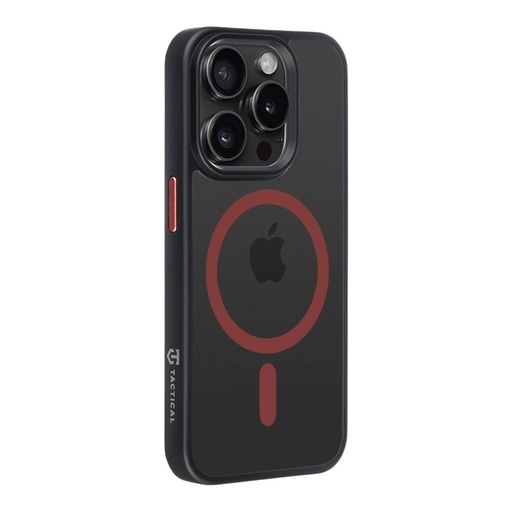 Apple iPhone 15 Pro Tactical MagForce Hyperstealth 2.0 hátlap tok (Fekete - Piros)