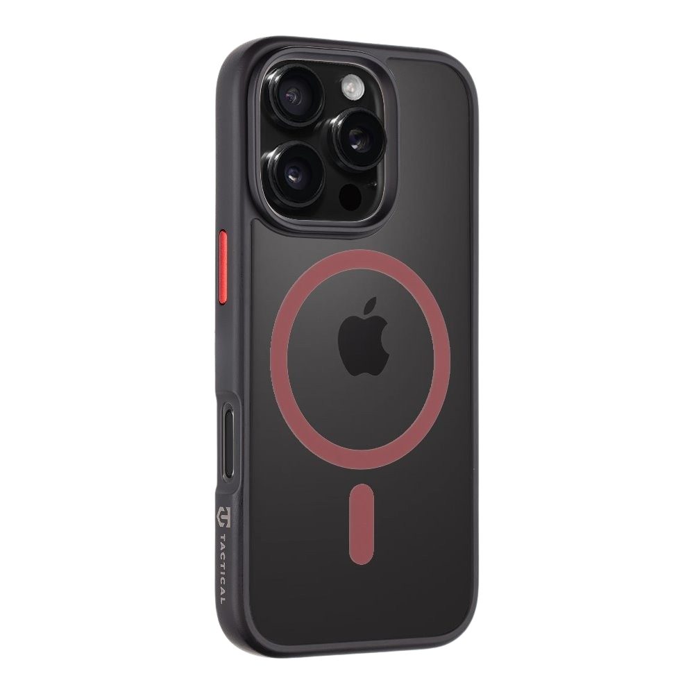 Apple iPhone 16 Pro Tactical MagForce Hyperstealth 2.0 hátlap tok (Fekete - Piros)