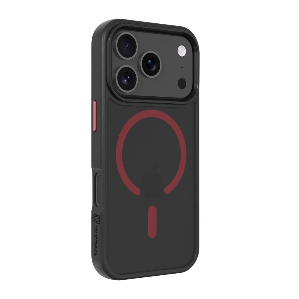 Apple iPhone 17 Pro Tactical MagForce Hyperstealth 2.0 hátlap tok (Fekete - Piros)