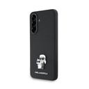 Karl Lagerfeld PU Saffiano Metal Karl and Choupette tok Samsung Galaxy A36 (Fekete) - KLHCSA36PSAKCMPK
