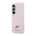 Karl Lagerfeld Grained PU Leather K&CH Heads Magnetic tok Samsung Galaxy S26 (Rózsaszín) - KLHMS26S6PFKCLP