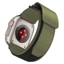 Forcell F-Design FA05 nylon tépőzáras szíj Apple Watch 38 / 40 / 41 mm (Zöld)