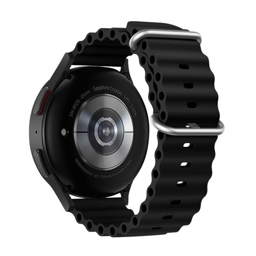 Forcell F-Design FS01 szilikon szíj Samsung Galaxy Watch 22 mm (Fekete)