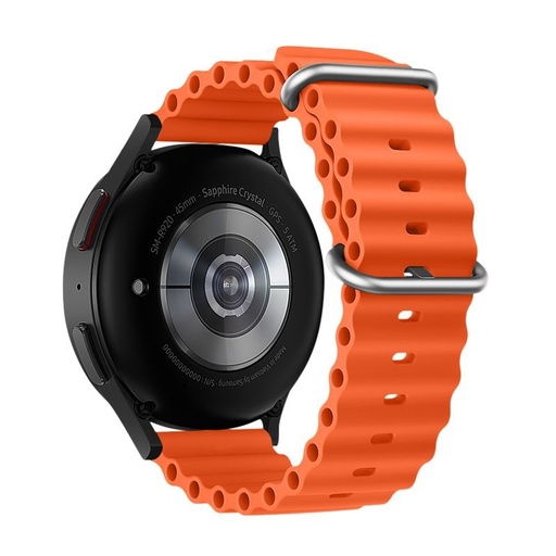 Forcell F-Design FS01 szilikon szíj Samsung Galaxy Watch 22 mm (Narancssárga)