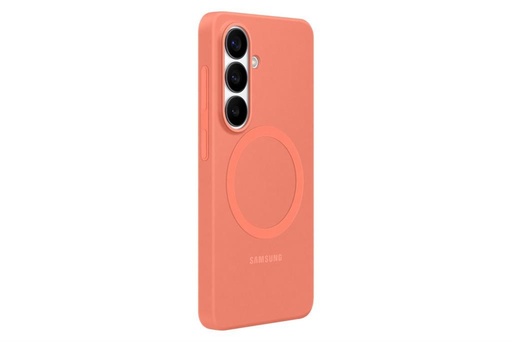 Samsung Galaxy S26 Samsung Silicone Magnetic hátlap tok (Korallpiros)