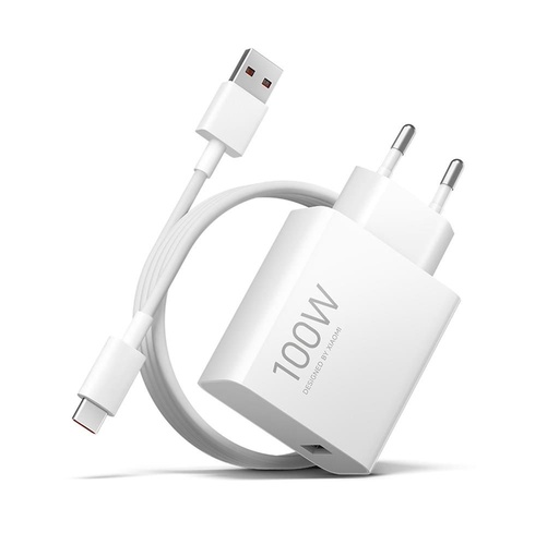 Xiaomi hálózati gyorstöltő szett USB-A + Type-C kábel (Fehér) - 100W