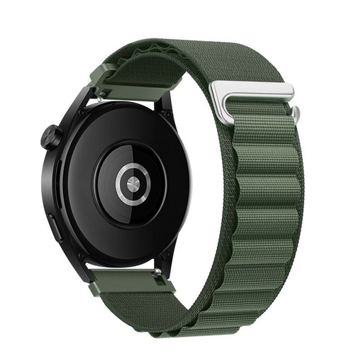 Forcell F-Design FS05 poliészter szálas szíj Samsung Galaxy Watch 22 mm (Zöld)