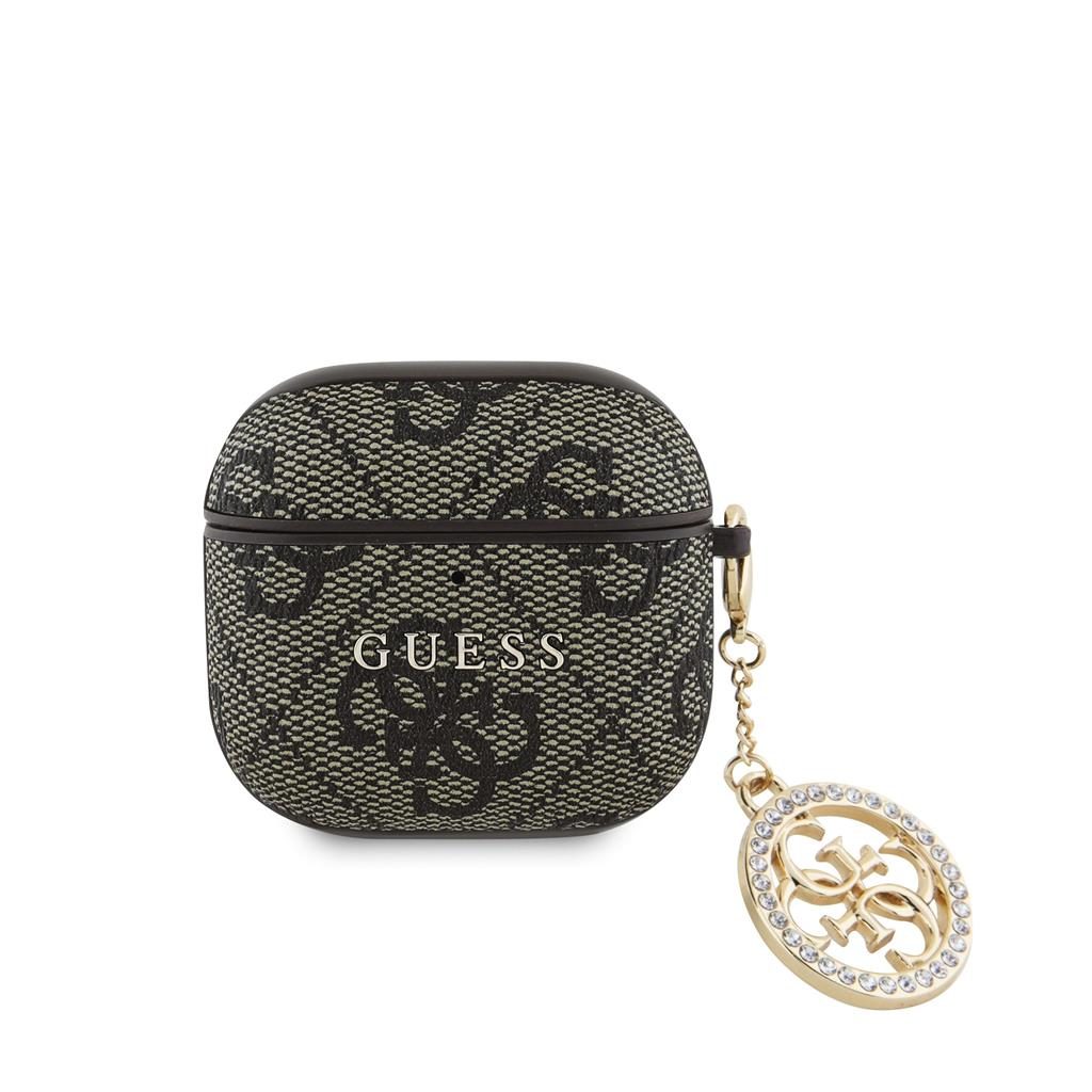Guess 4G Script PC/PU Charm tok AirPods 4 (Barna)