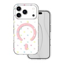 Apple iPhone 17 Pro / Apple iPhone 18 Pro Bubble Dots MagSafe hátlap tok (Fehér)