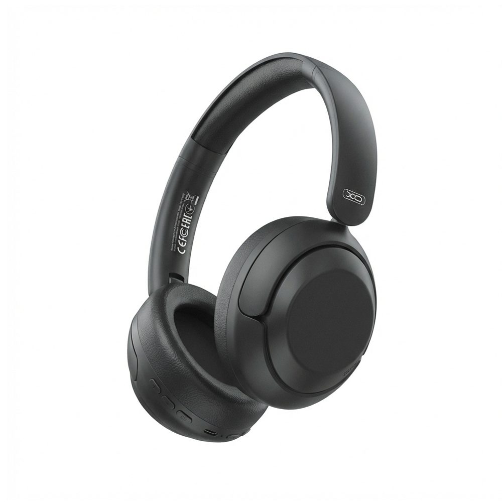 XO BE60 ANC forgatható és összehajtható fém Bluetooth fejhallgató (Fekete)