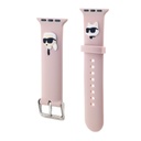 Karl Lagerfeld Karl and Choupette Head NFT Strap for Apple Watch 38/40/41 (Rózsaszín)