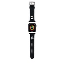 Karl Lagerfeld Karl and Choupette Head NFT Strap for Apple Watch 38/40/41 (Fekete)