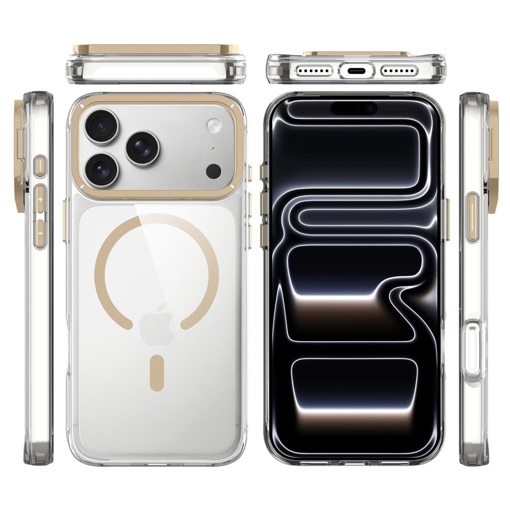 Apple iPhone 17 Pro Max TOKO Apex capsule magsafe hátlap tok (Arany)