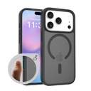 Apple iPhone 17 Pro Max Roar Haptic Button Matte MagSafe hátlap tok (Fekete)