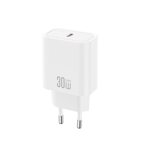 XO CE41(EU) hálózati gyorstöltő (Fehér) - 30W, 1xUSB-C