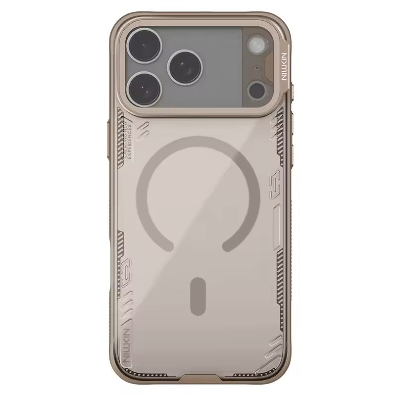Apple iPhone 17 Pro Nillkin Iceblade Prop magsafe hátlap tok (Barna)