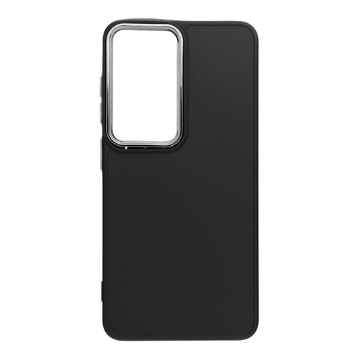 Samsung Galaxy S26 Frame szilikon hátlap tok (Fekete)