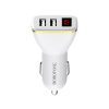Borofone BZ11 autós töltő (2xUSB port), LED állapotjelző,5V 2,1A, fehér