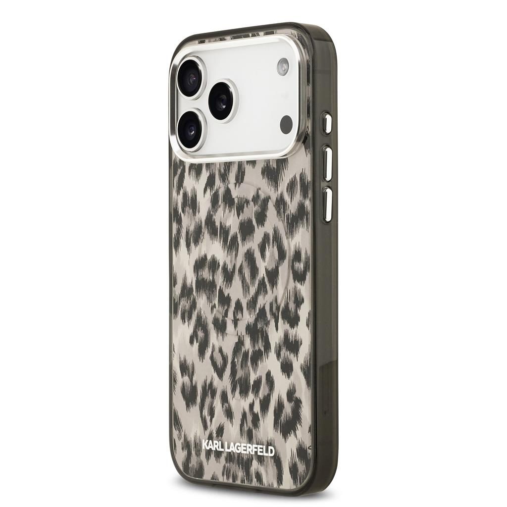 Karl Lagerfeld IML Leopard MagSafe tok iPhone 17 Pro Max (Barna) - KLHMP17XHDLEOICW