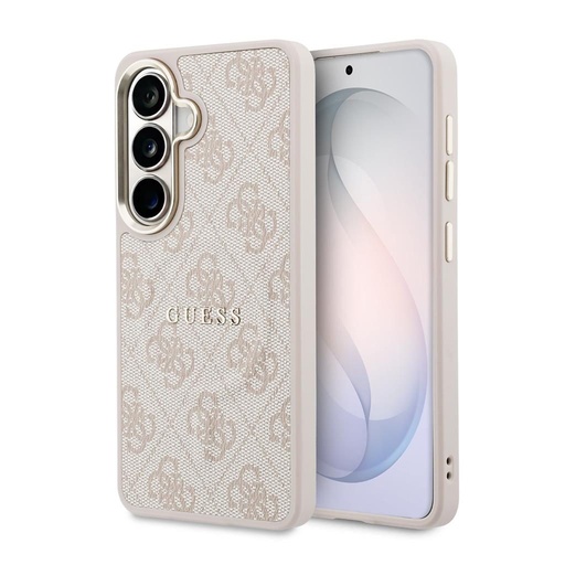 Guess PU Leather 4G Gold Frame Magnetic tok Samsung Galaxy S26+ (Rózsaszín) - GUHMS26MP4MSEGCP