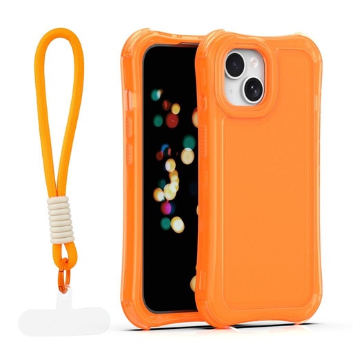 Apple iPhone 15 SafePop hátlap tok (Narancssárga)