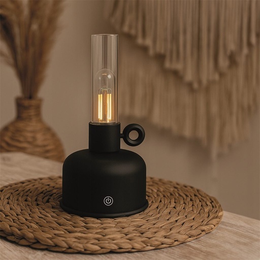 Forever Light Vintage Petroleum LED lámpa FLR-02 (Fekete)
