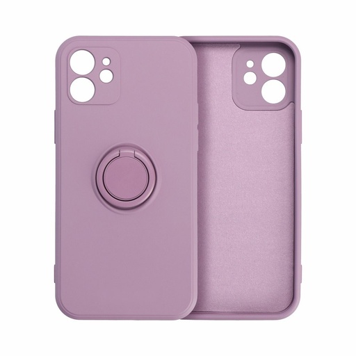 Apple iPhone 11 finger grip mágneses hátlap tok (Lila)