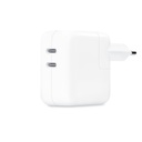 Apple duplatportos USB-C hálózati gyorstöltő (Fehér) - 35W (MW2K3)