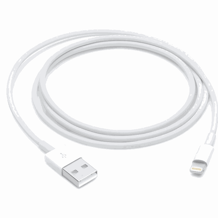 Apple USB-A - Lightning adat- és töltőkábel (Fehér) - 1m (MXLY2)