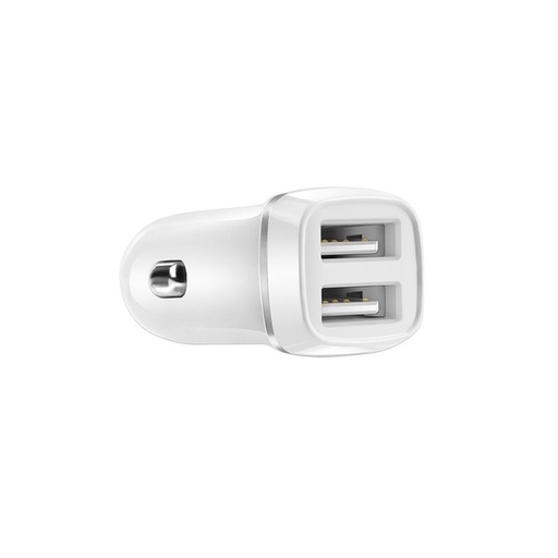 Borofone BZ2 autós töltő (2xUSB port), 5V 2,4A, fehér