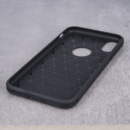 Apple iPhone 12 Mini forcell carbon hátlap tok (Fekete)