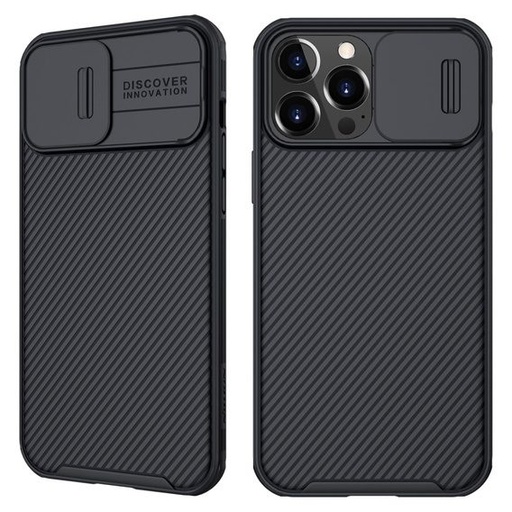 Apple iPhone 13 Pro Max Nillkin Camshield Pro hátlap tok (Fekete)