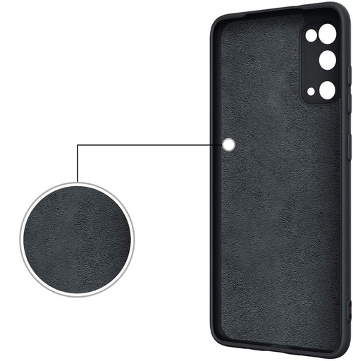 Samsung Galaxy A52 4G/A52 5G/A52s 5G silicone ring hátlap tok (Fekete)
