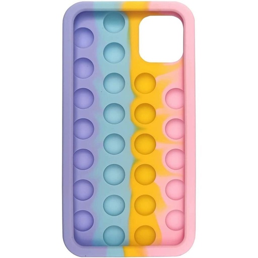 Samsung Galaxy A32 5G push bubble hátlap tok, (pink-sárga-kék-lila)