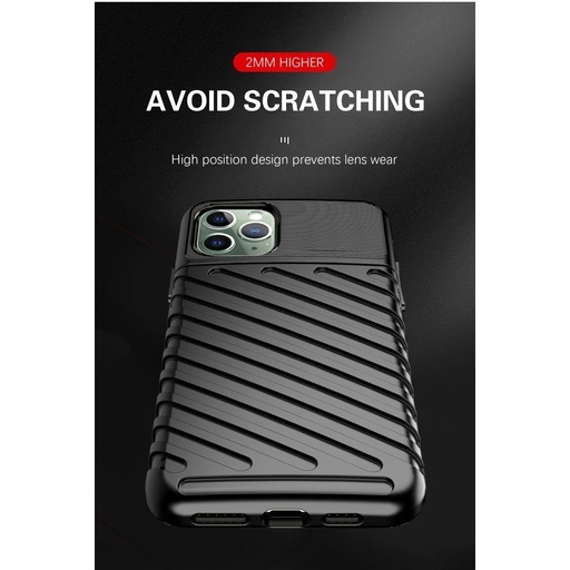 Apple iPhone 11 thunder hátlap tok (Fekete)