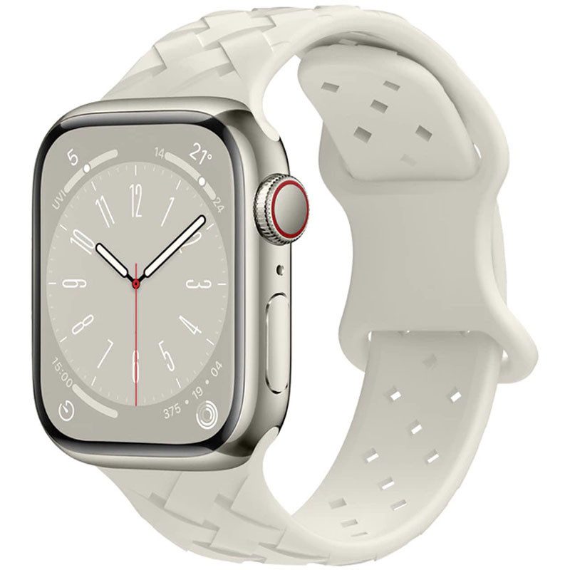 [6931474792969] Apple Watch 38mm / Watch 40mm / Watch 41mm HOCO WA16 bamboo strap silver