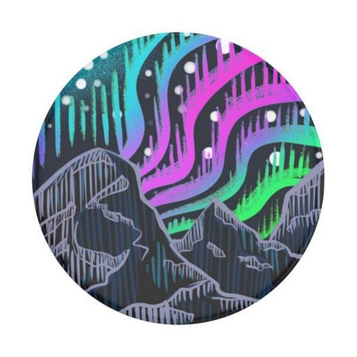 Borealis Woodcut pop socket