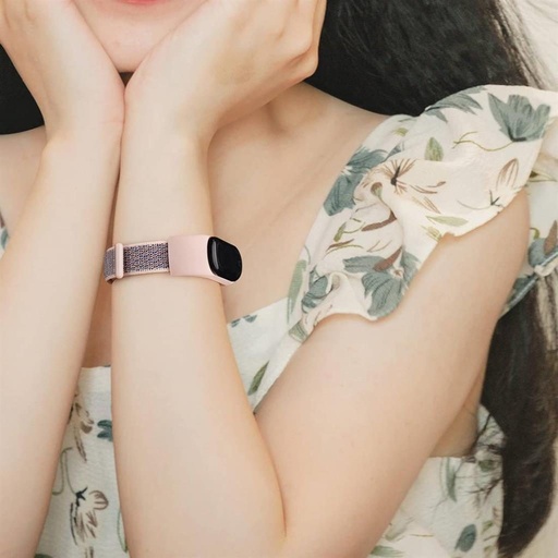 Xiaomi Mi Band 3/4/5/6 nylon szíj, menta